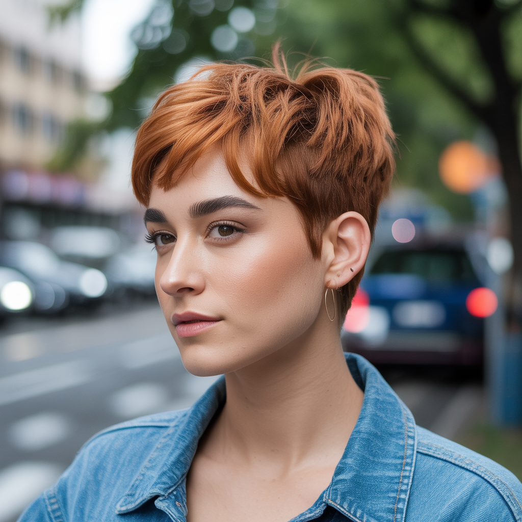 The tapered pixie with airy crown