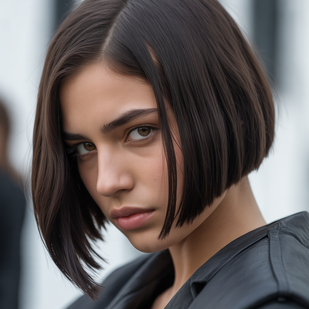 Asymmetrical Bob for Bold Style