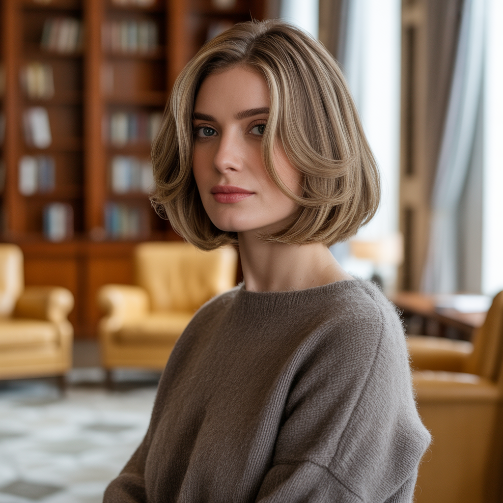 Bob with Soft Layers for Discreet Texture