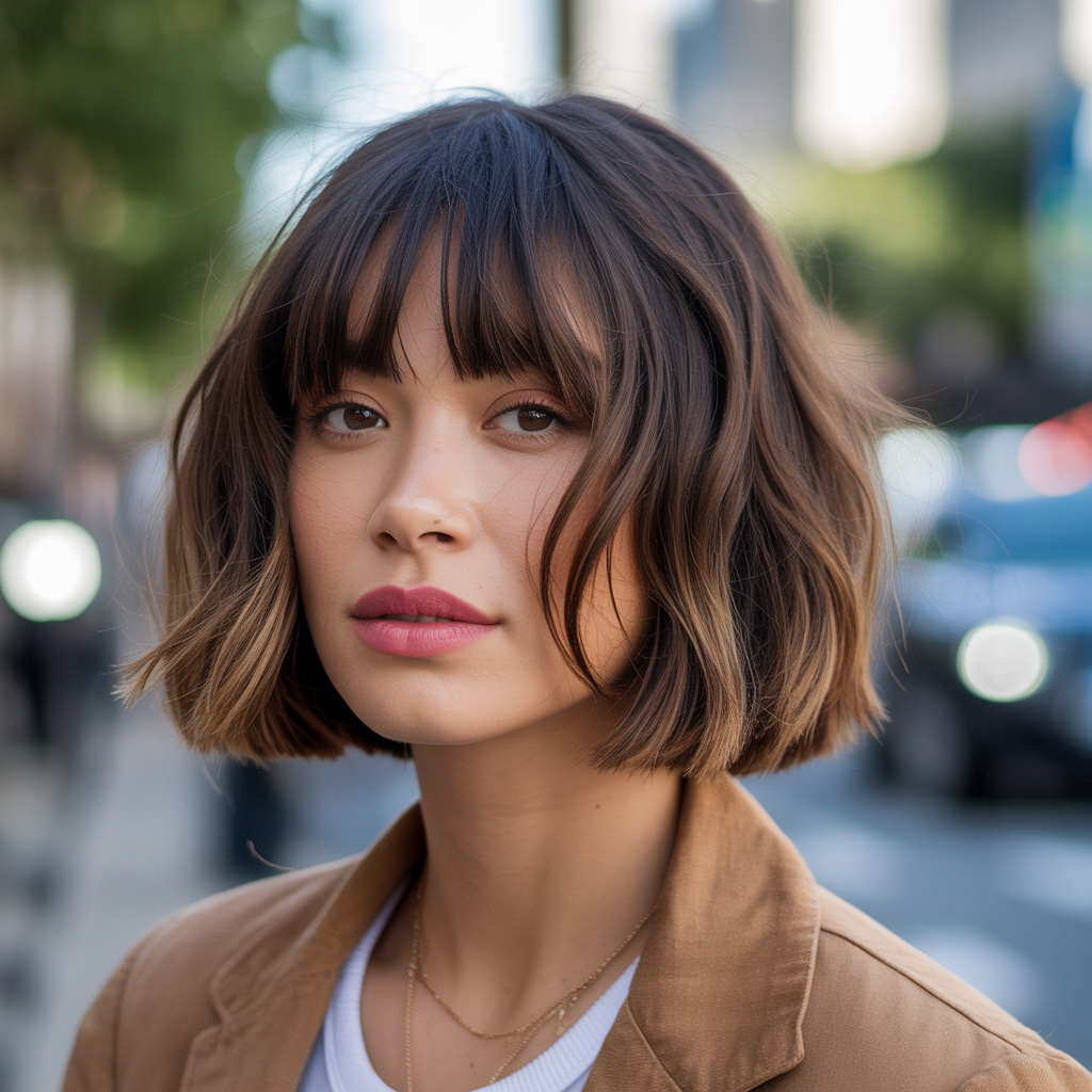 Choppy Bob with Bangs