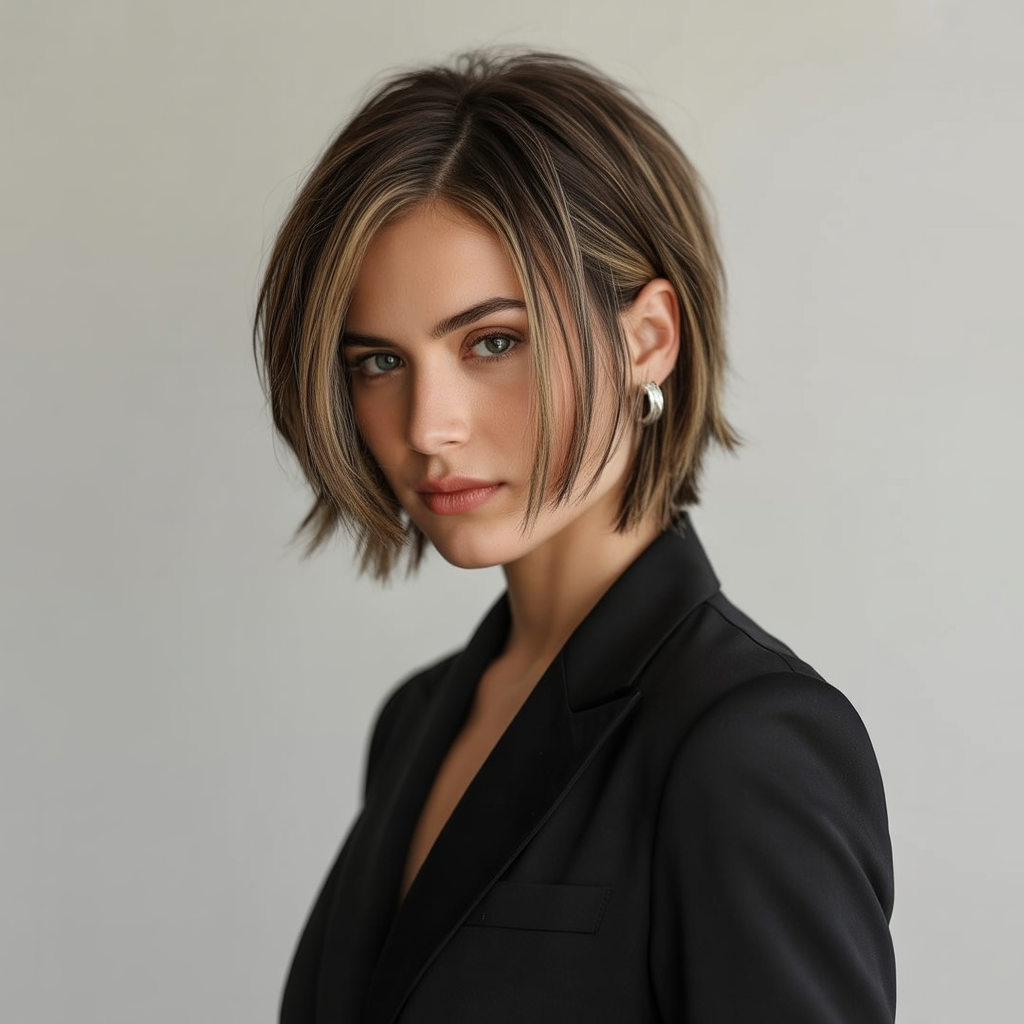 Choppy Bob with Layers