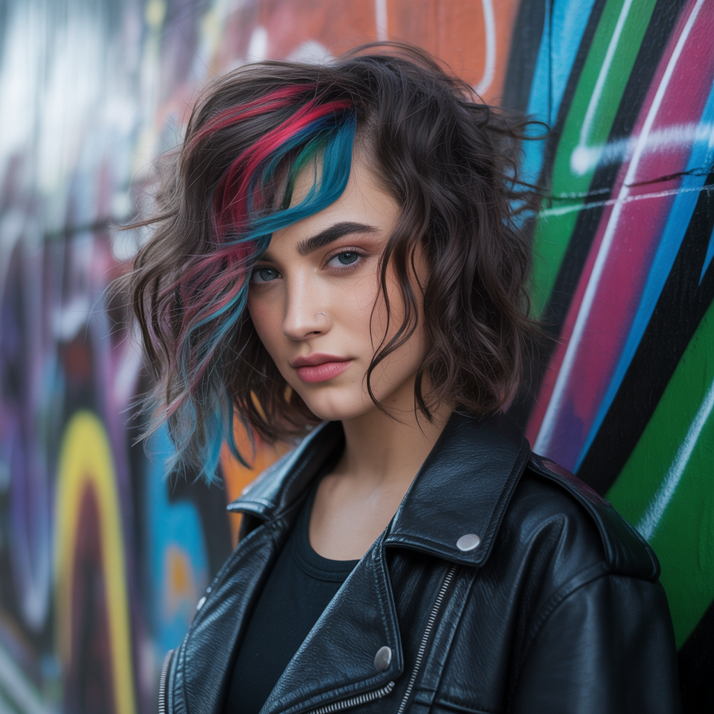 Dyed Streaks of Color