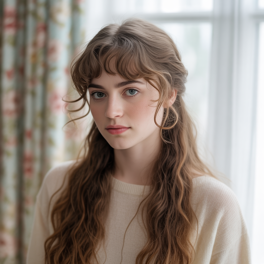 hairstyles wispy bangs