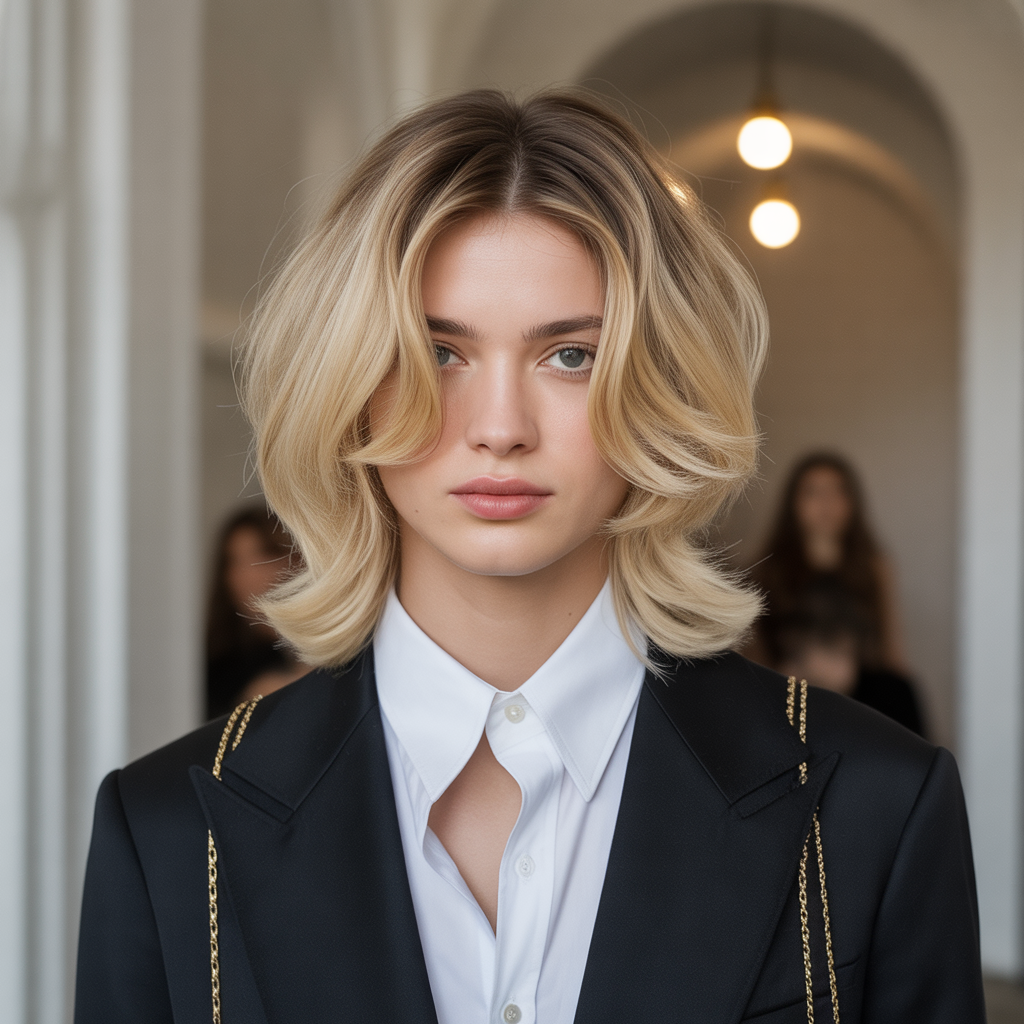 Layered Shoulder-Length Cut