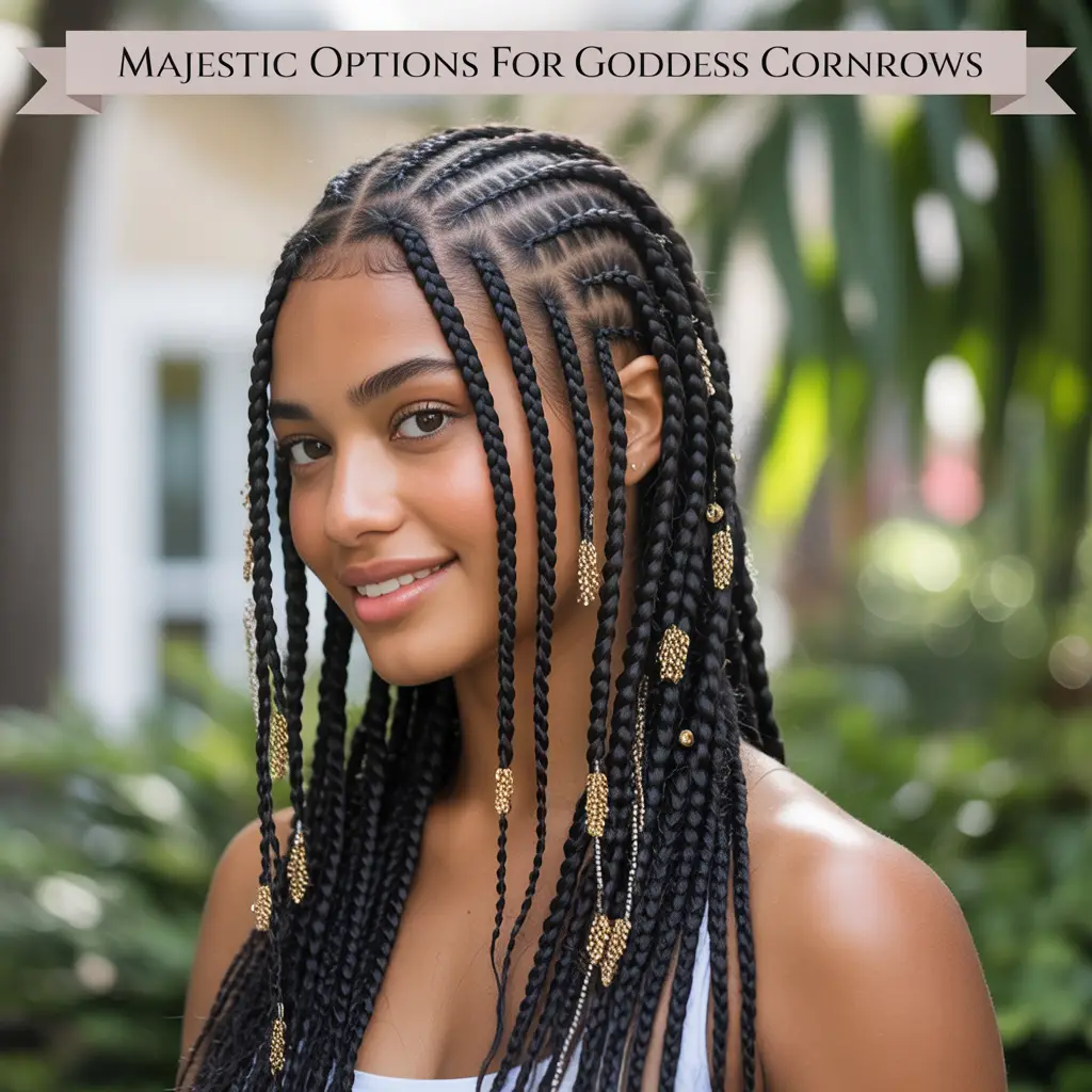 Majestic Options for Goddess Cornrows