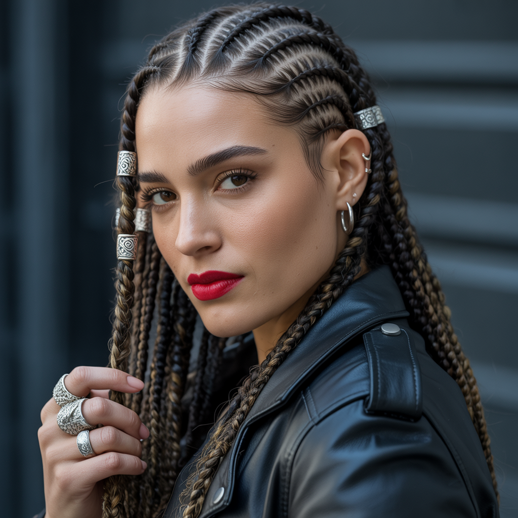 20 Stunning Majestic Options for Goddess Cornrows Styles 2 Majestic Options for Goddess Cornrows