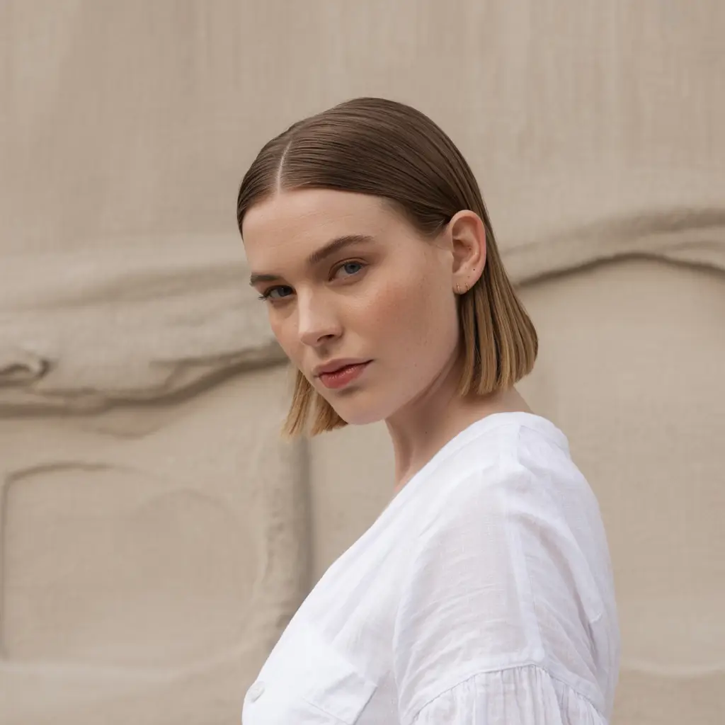 Modern Minimalist Ear Length Haircuts