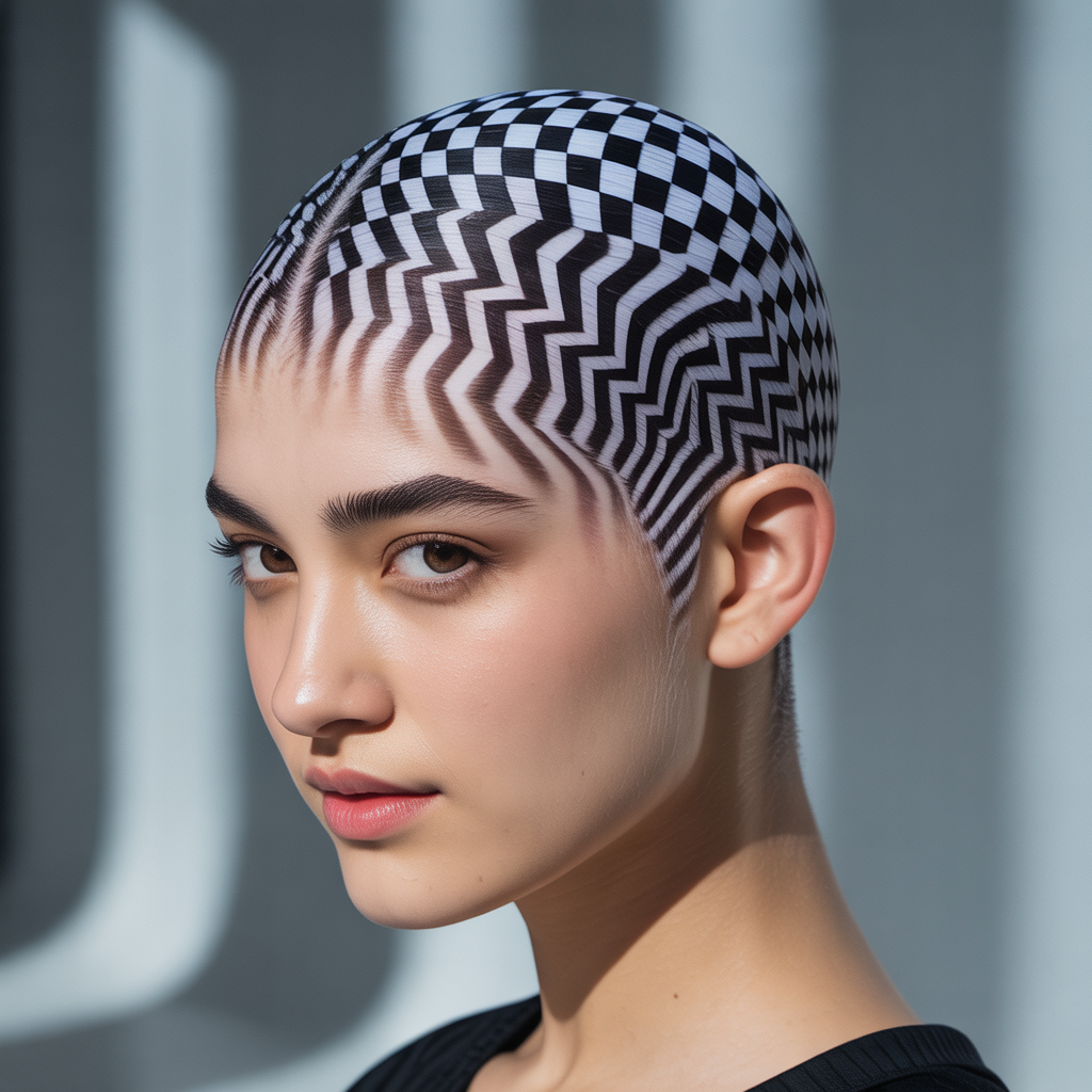Optical Illusion Hairstyles