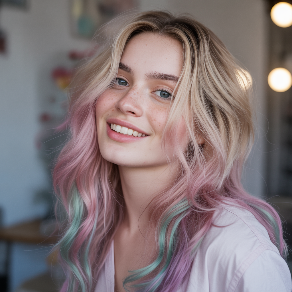 Pastel Streaky Highlights