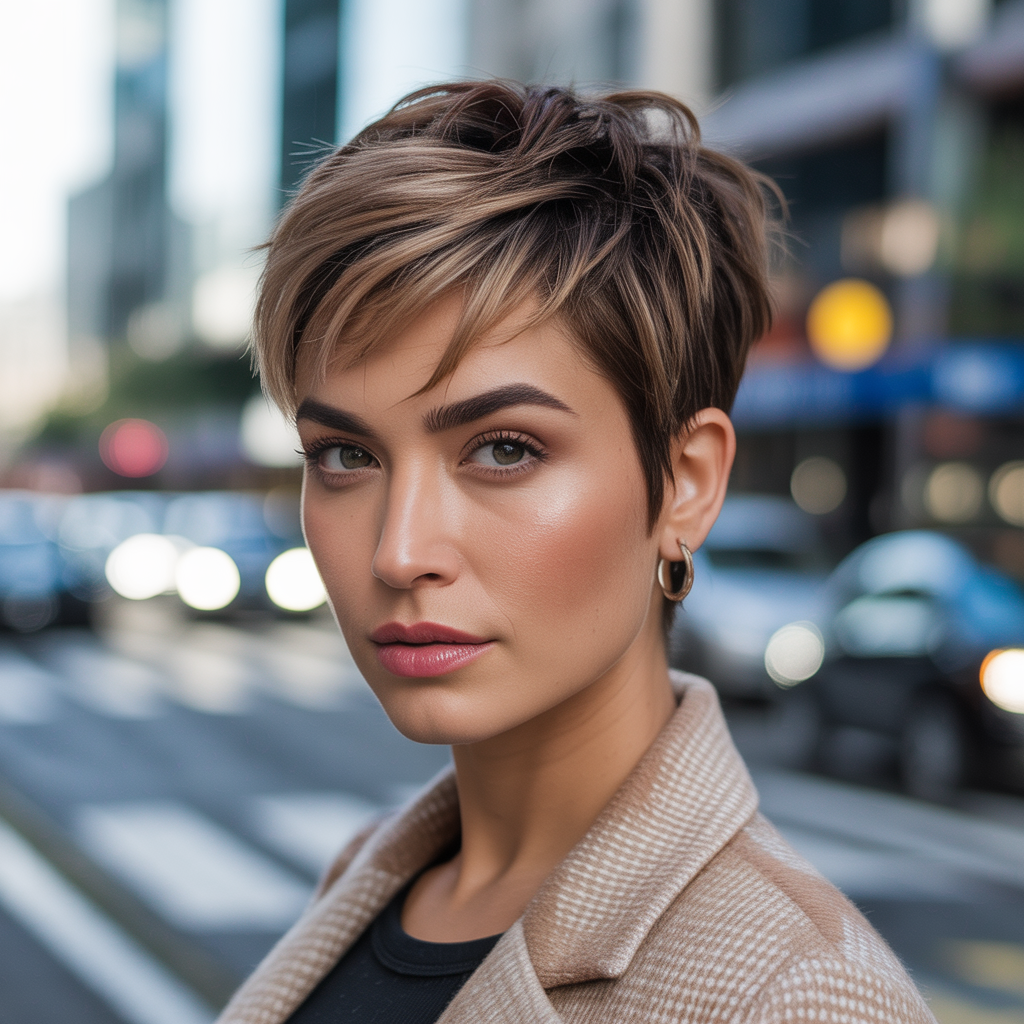 Pixie Cut with Choppy Layers