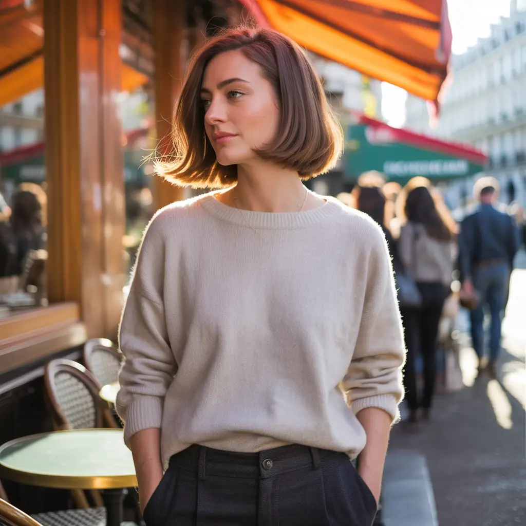 Soft Rounded Ear Length Haircuts