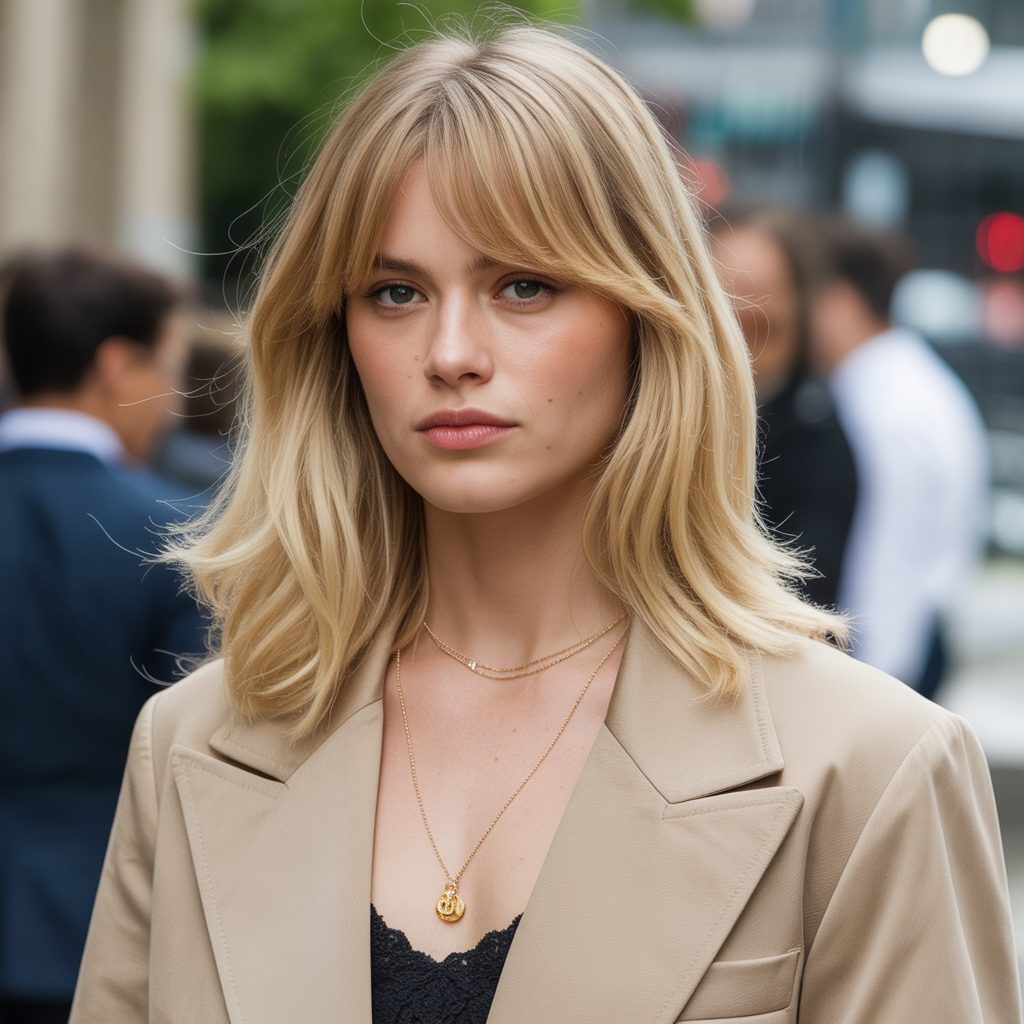 Subtle Curtain Bangs