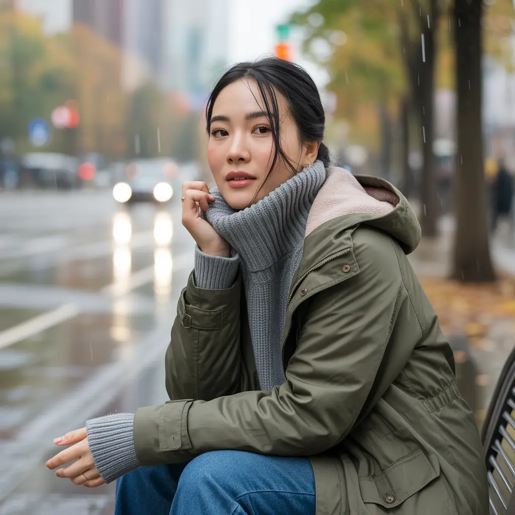 Tucked into Turtlenecks and Coats