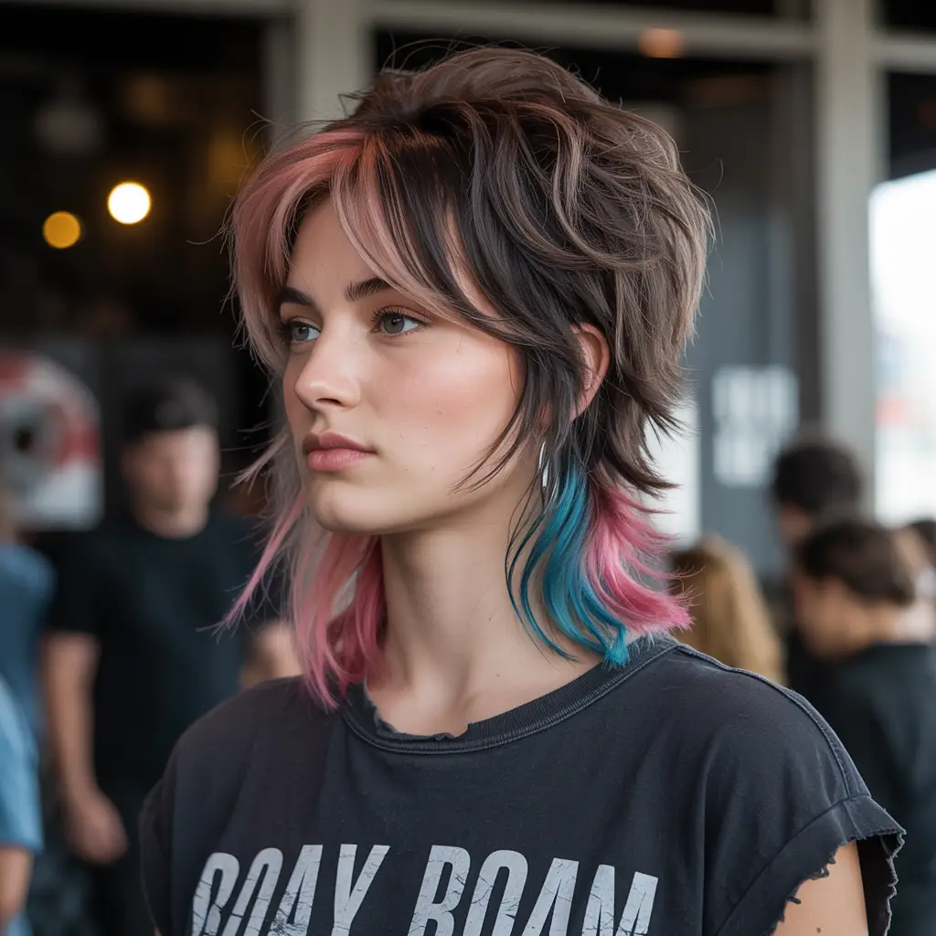 Wolf-Cut Inspired Emo Shag