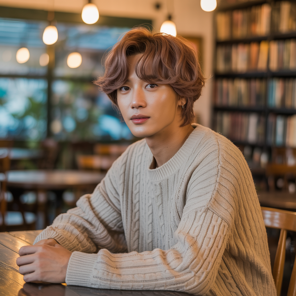 Korean Hairstyles for Men – Fresh & Modern Looks 11 Layered medium cut