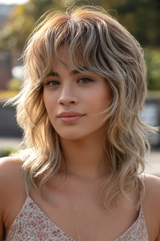 10 Shaggy Wolf Cut with Bangs Ideas for a Trendy 2025 Look 4 a close up portrait of a woman with long TTRDdOf2Q yutoCQXCZ 0w L3SyKxOJQ3 pg97zm0nMg
