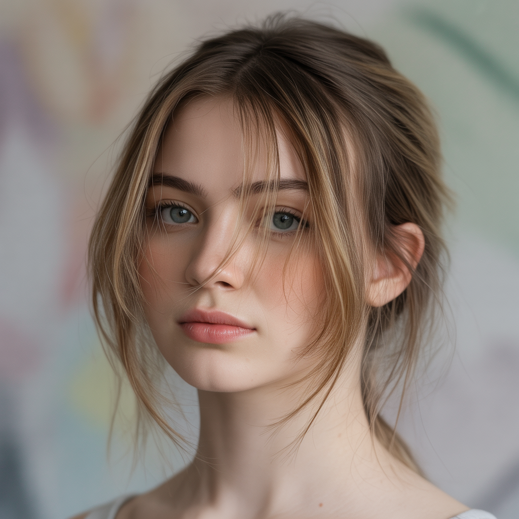 Kitty Cut with Long Face Frame and No Bangs