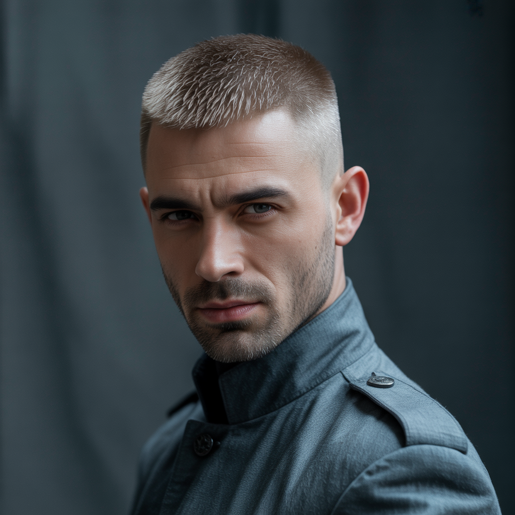 Military-Inspired Short Mullet
