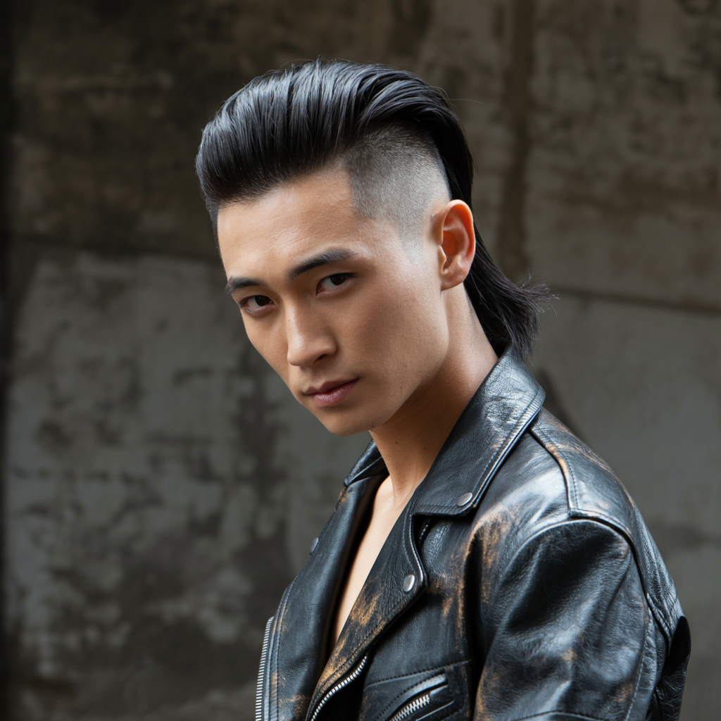 Korean Hairstyles for Men – Fresh & Modern Looks 6 Slicked back undercut