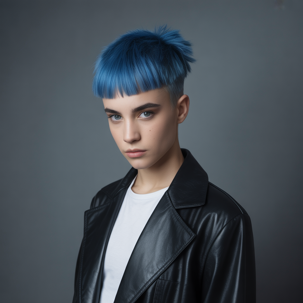 Disconnected shag with textured baby bangs