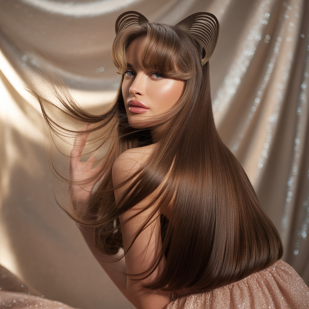 Long Kitty Cut with Butterfly Layers