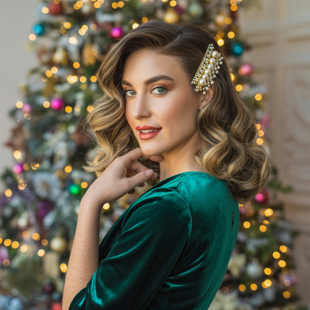 18 Christmas Hairstyles to Shine This Festive Season 12 a glamorous portrait photograph of a sop L7VlBnUdSGypufqLcFuFjQ 27 NjHiJT4CR1yETpEkNYQ