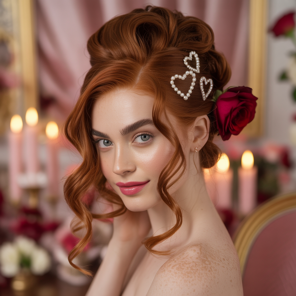 Textured Updo with Accessories