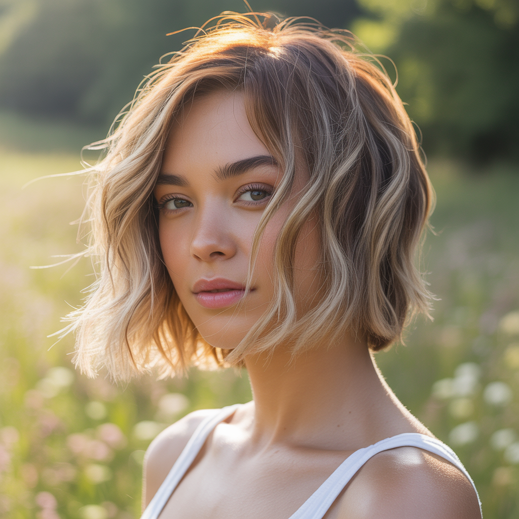Short Shag with Soft Highlights