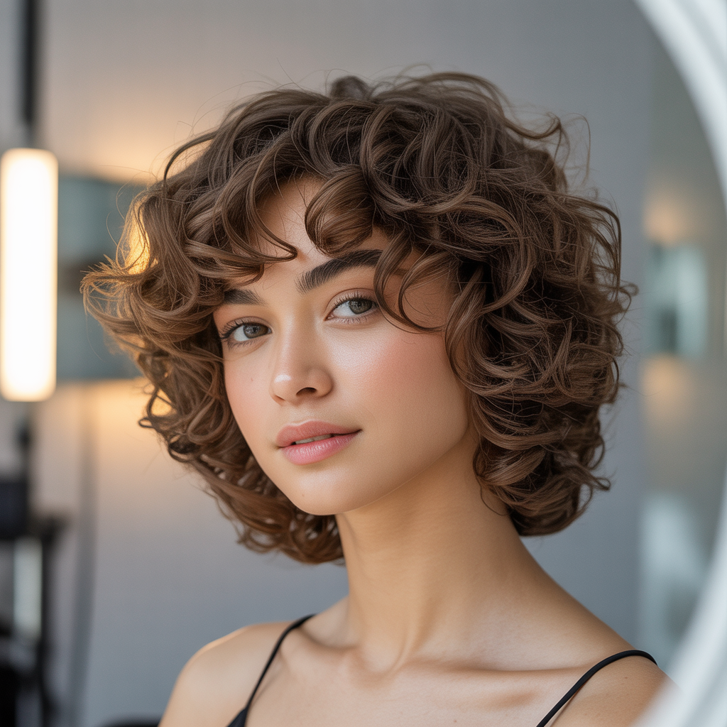 17 Stunning Curly Shag Haircut Guide: Styling Tips and Fresh Looks 1 Face-framing layers that open the eyes