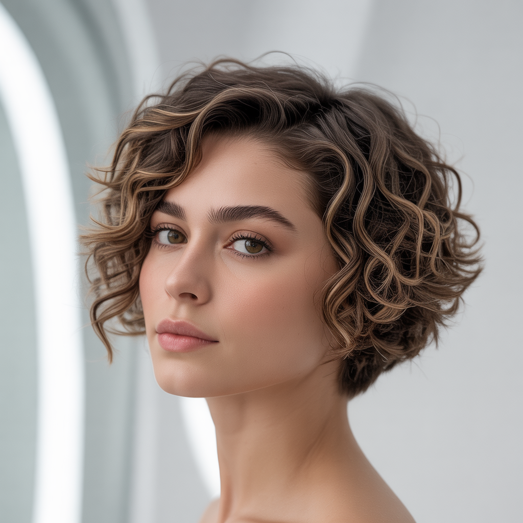 Curly and wavy textures, embraced