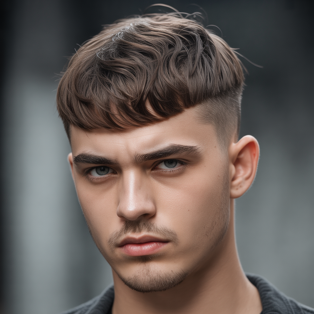 Short soft mullet for men