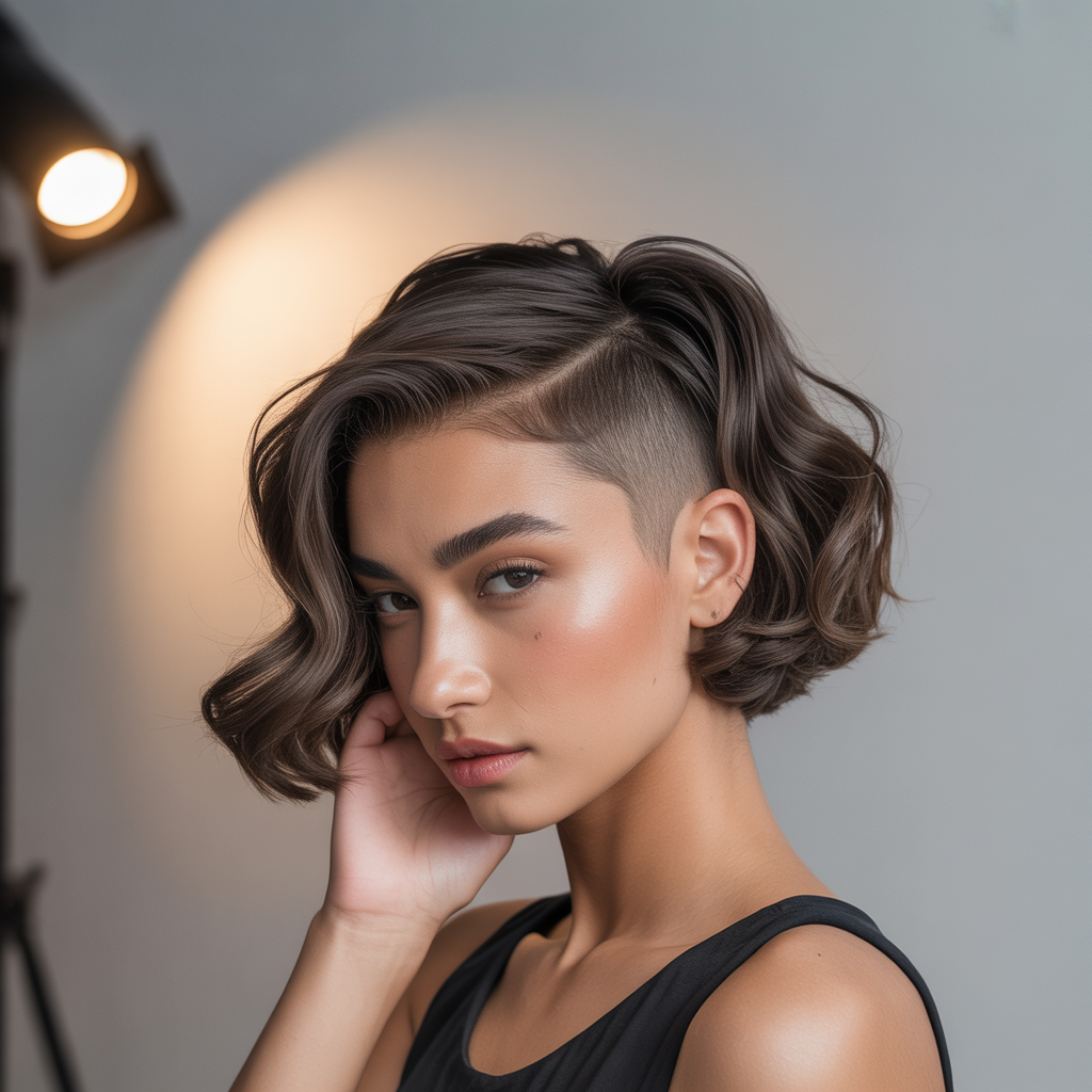 Pixie-Inspired Undercut Bob