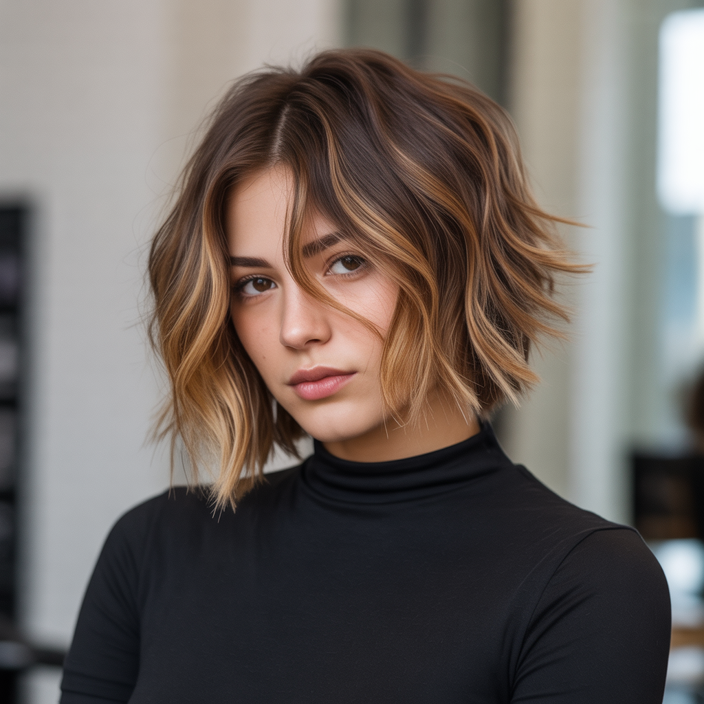 Textured Undercut Bob