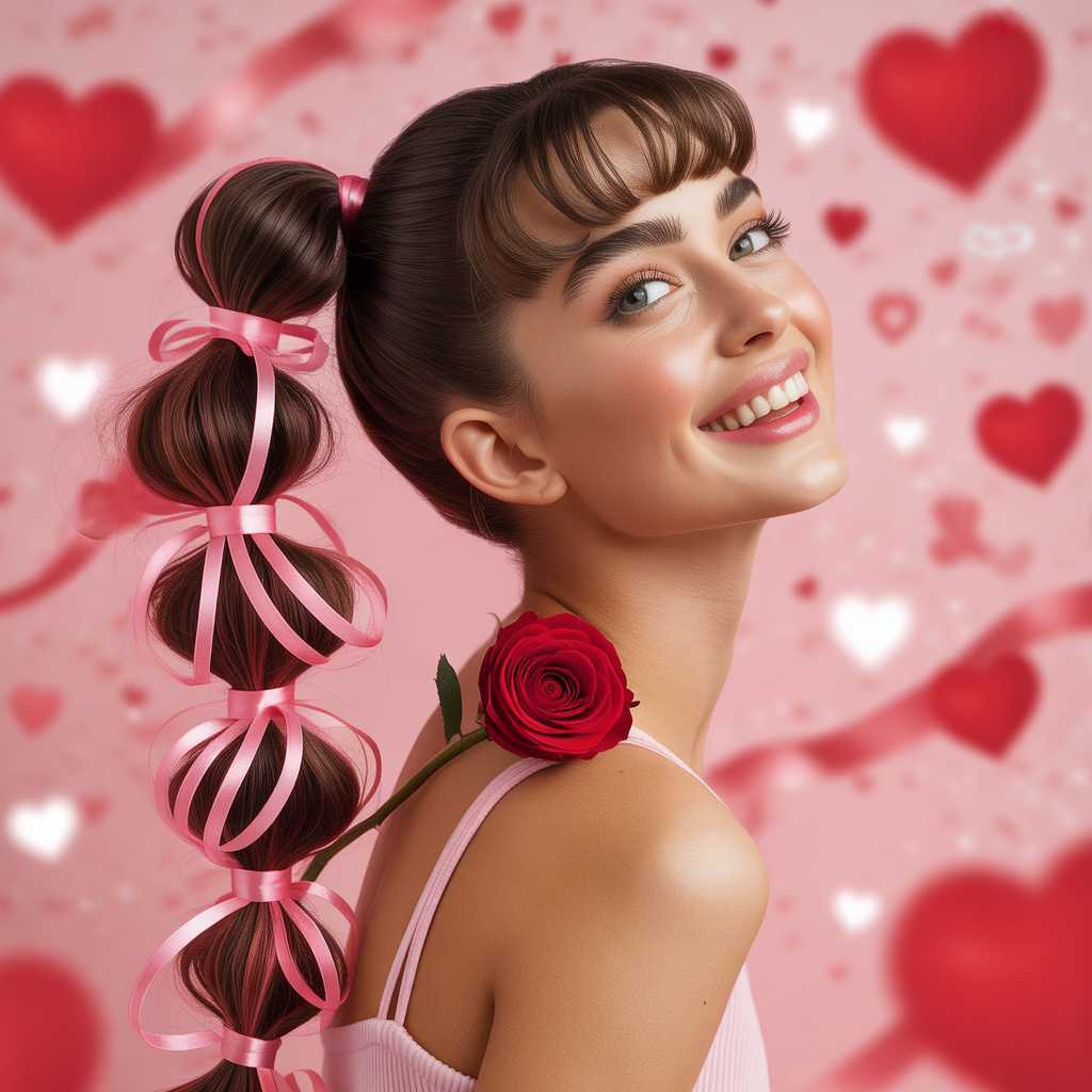 Bubble Ponytail for Playfulness
