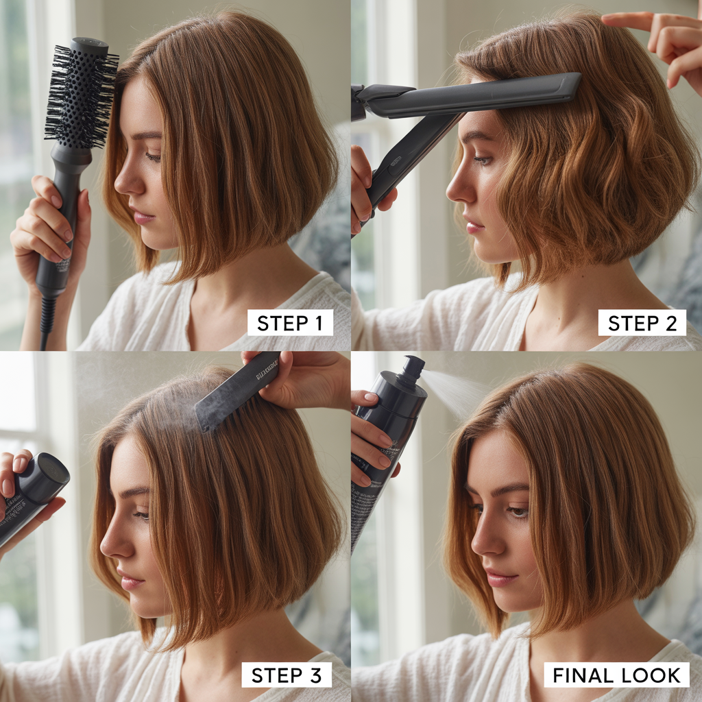 Daily styling routine, step by step