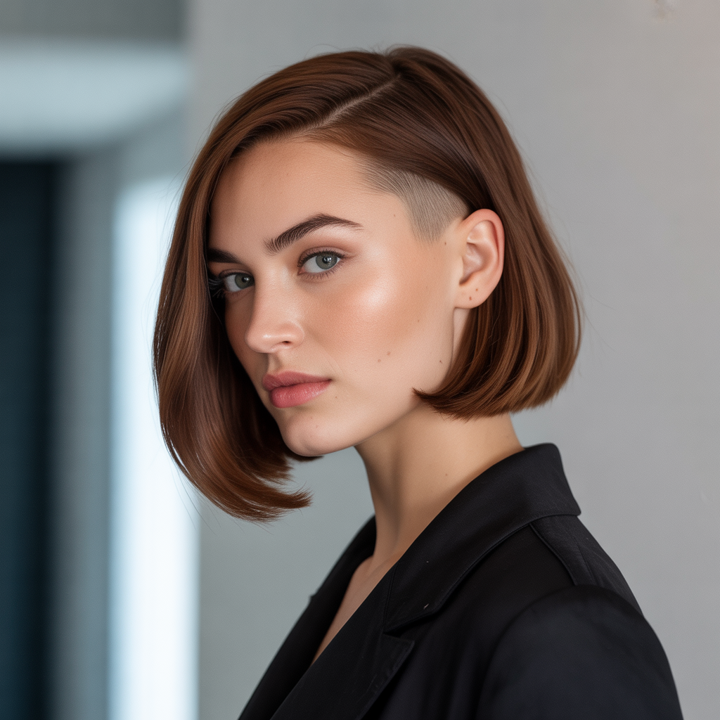 Hidden Undercut Bob