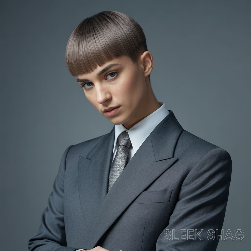 Sleek Shag with Polished Ends