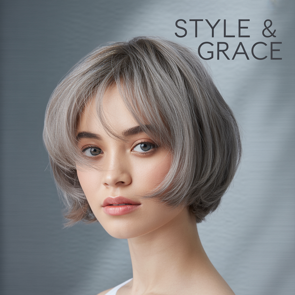 Layered bob with wispy micro-fringe