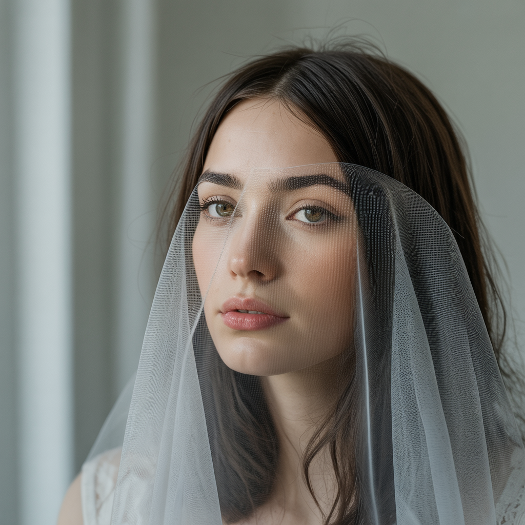 Face-framing veil