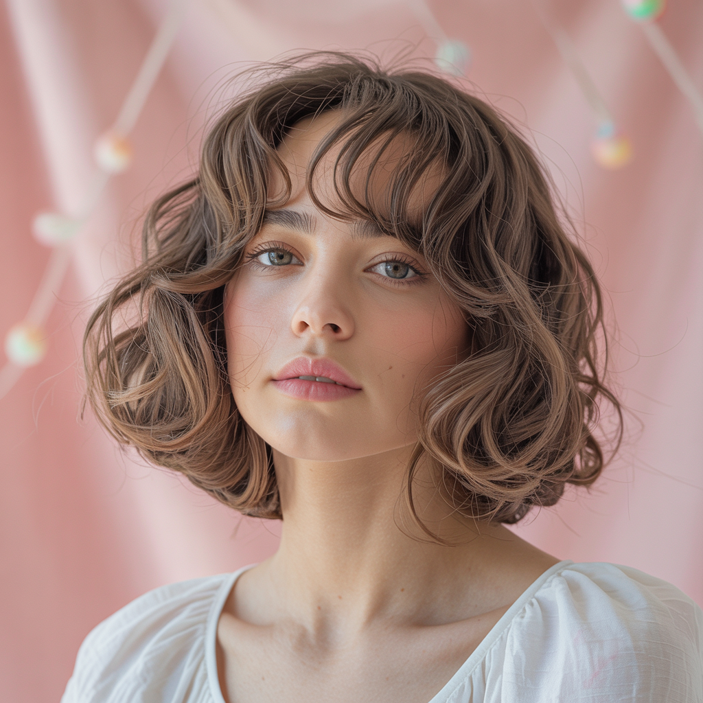 13 Butterfly Cut Short Hair Guide: Chic & Trendy Styles 7 Butterfly Cut with Curtain Bangs