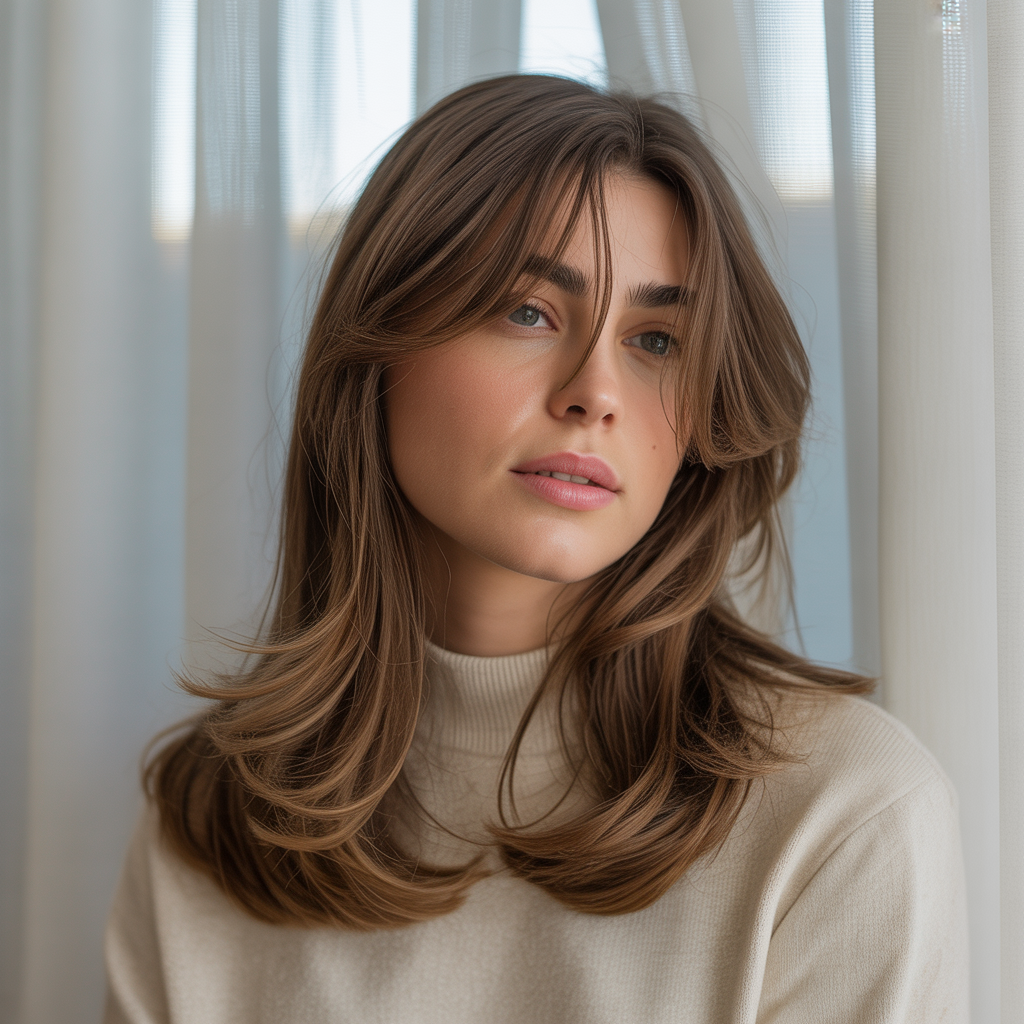 15 Trendy Types Of Bangs to Elevate Your Hairstyle 2 Curtain Bangs
