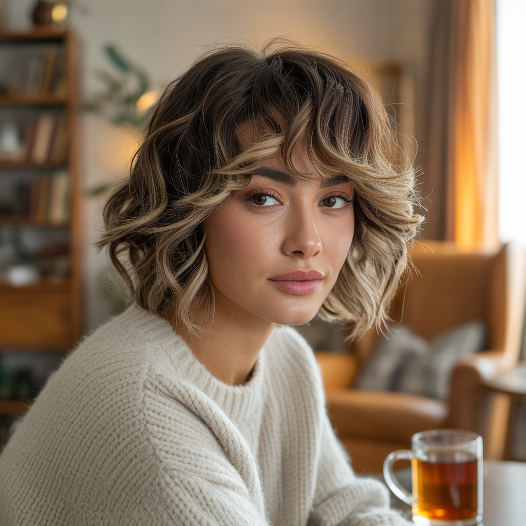16 Wavy Wolf Cut with Bangs Ideas You’ll Love in 2025 10 a soft natural light portrait photograph E IAc1YrTEi0CiHlNHluVw r2XvQgfQSAC8KKNDCcmXyg
