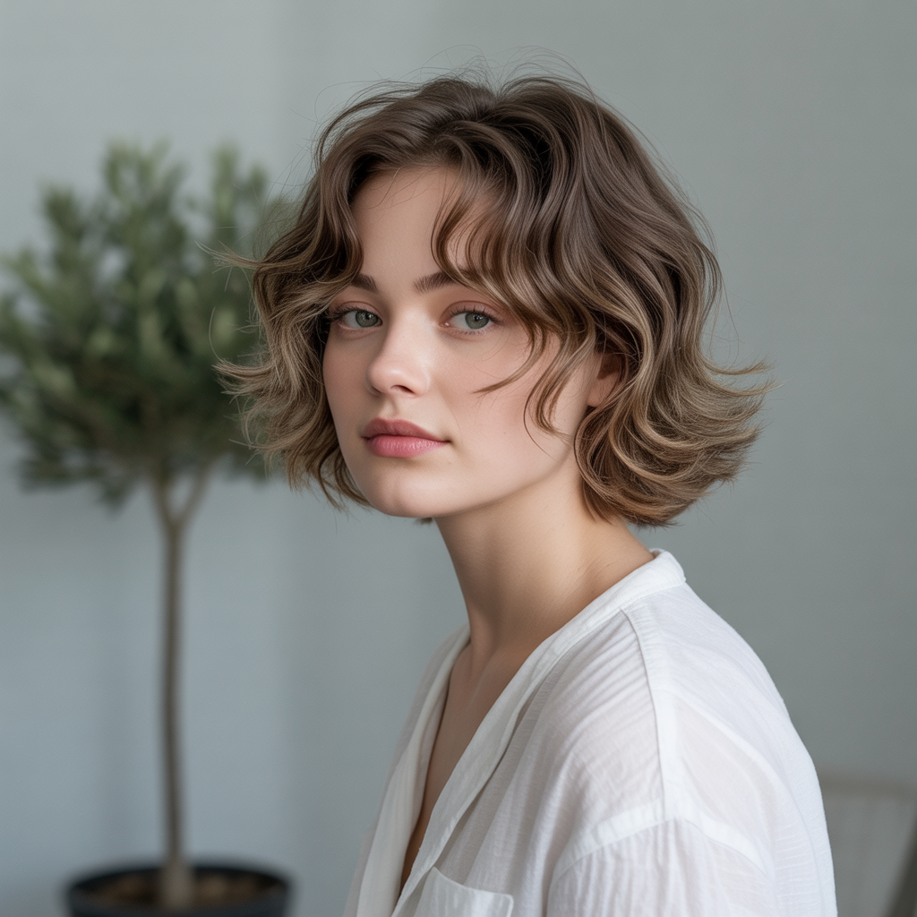 Wavy Shag with Face-Framing Layers