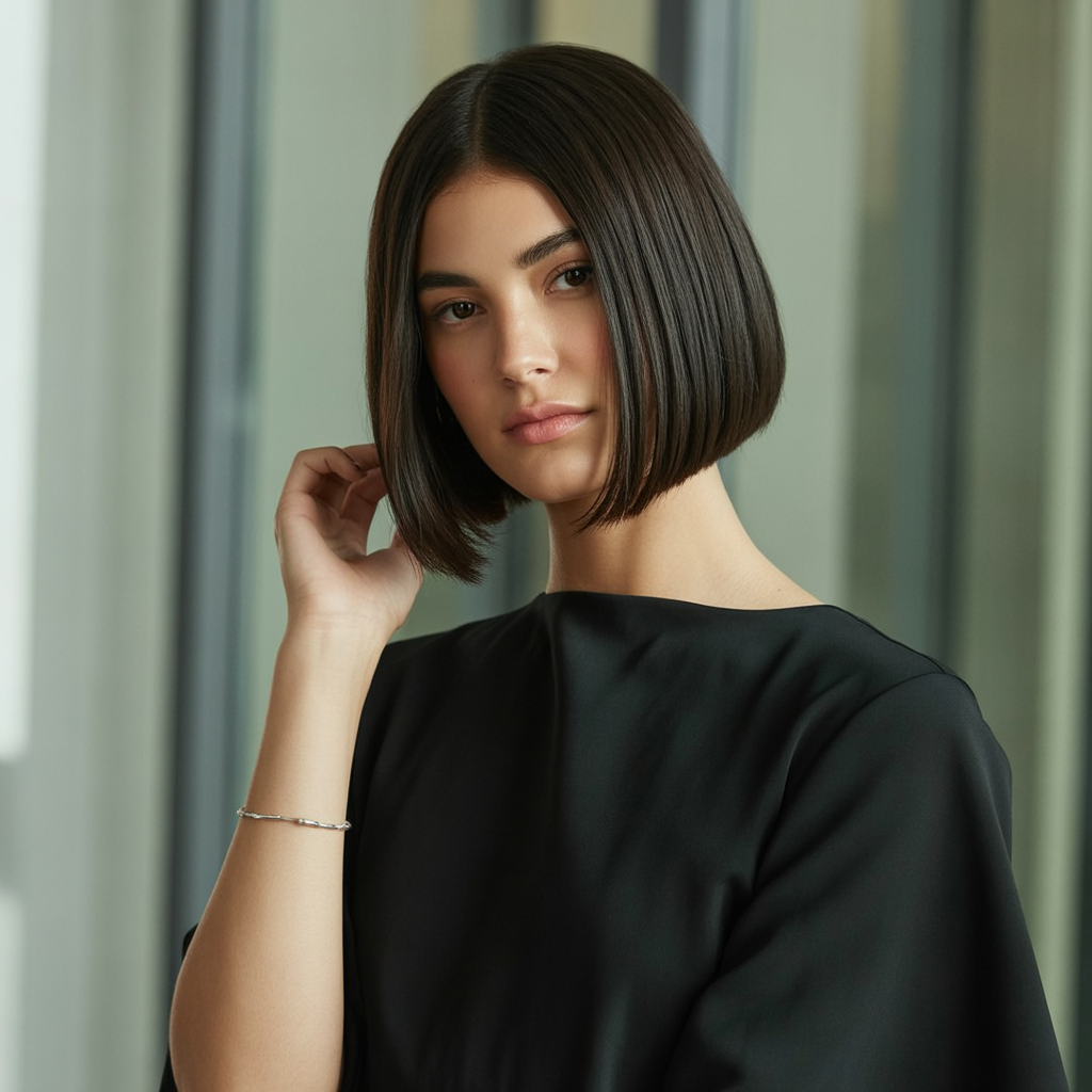 Sleek Wolf Cut for a Polished Look