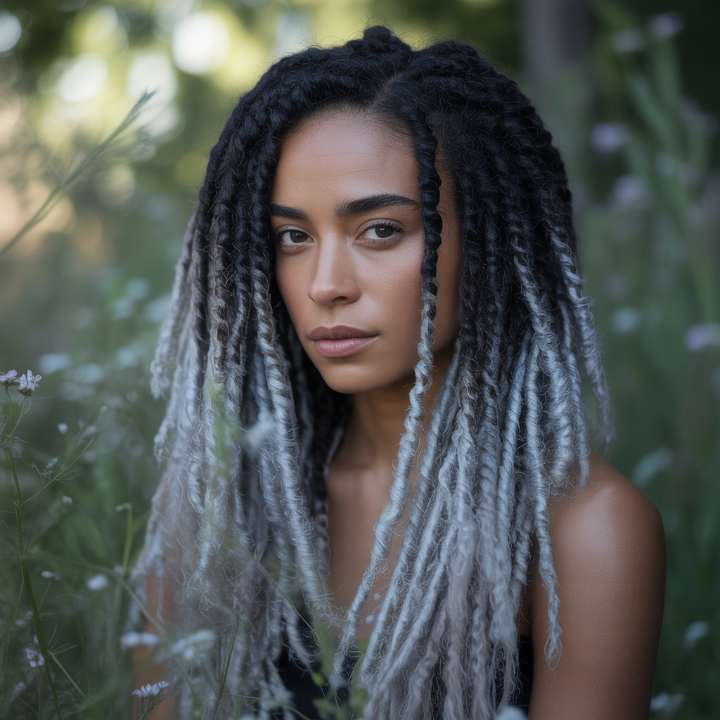 Layered length with feathered ends