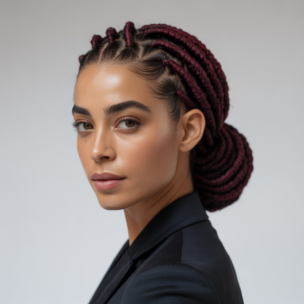 Sleek pulled-back style