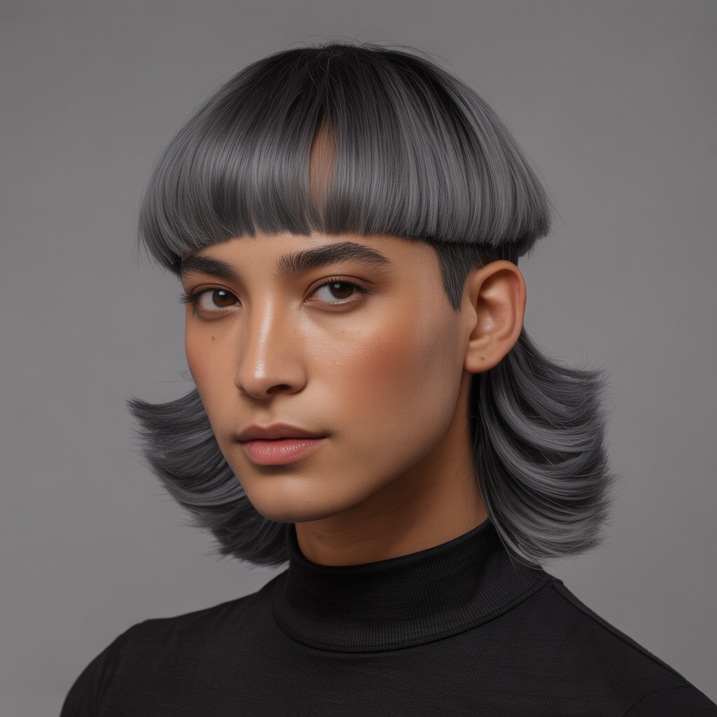 Tapered sides mullet