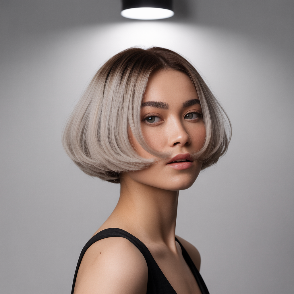 Airy neck-skimming bob