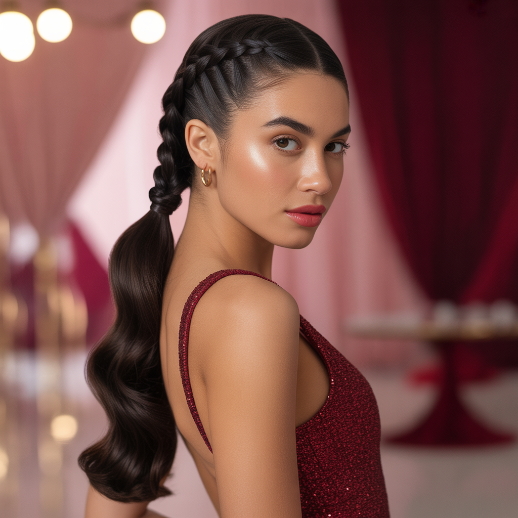 Side Braided Ponytail