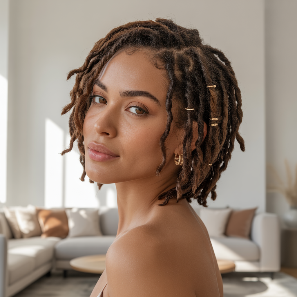 Loc Styles with Side Part